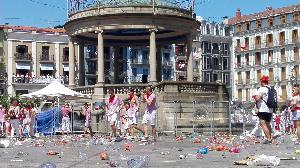 Ambiente en Pamplona. Foto: EITB.