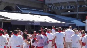 Ambiente en Pamplona. Foto: EITB.