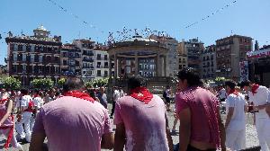 Ambiente en Pamplona. Foto: EITB.