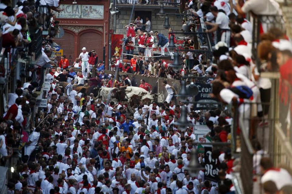 Encierro del 07/07/2016. Foto: EFE