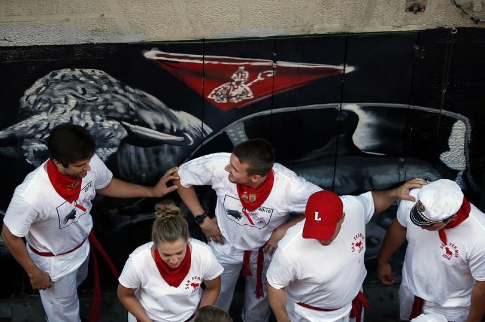 Encierro del 07/07/2016. Foto: EFE