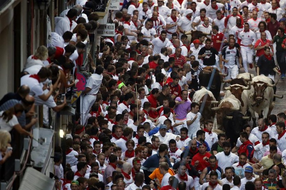 Encierro del 07/07/2016. Foto: EFE