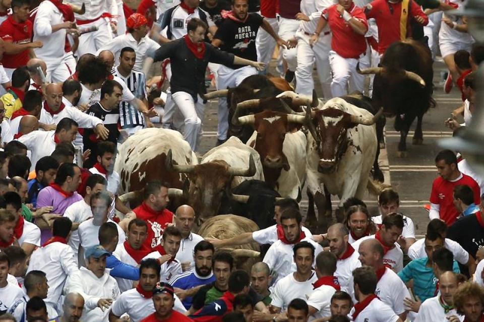 Encierro del 07/07/2016. Foto: EFE