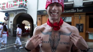 Ambiente en Pamplona. Foto: Efe.