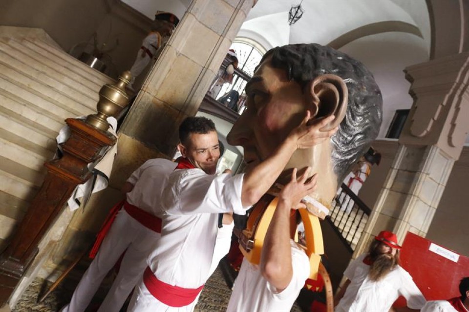 Ambiente en Pamplona. Foto: Efe.