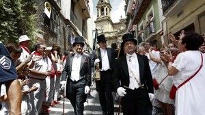 Ambiente en Pamplona. Foto: EFE.