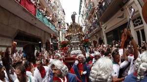 Ambiente en Pamplona. Foto: EFE.
