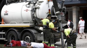 Ambiente en Pamplona. Foto: EFE.