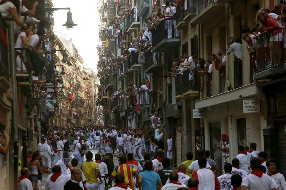 Encierro del 08/07/2016. Foto: EFE