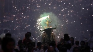 Ambiente en Pamplona. Foto: EFE.