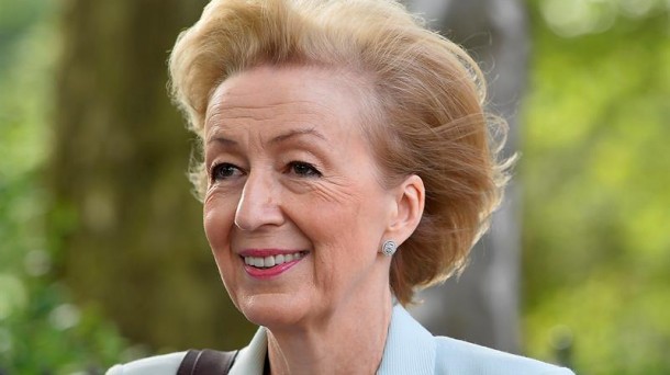 La hasta hoy candidata Andrea Leadsom.