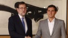 Inbestidura akordioa aztertzeko Rajoy eta Riveraren arteko bilera