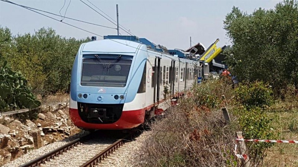 Accidente de tren en Puglia, Italia