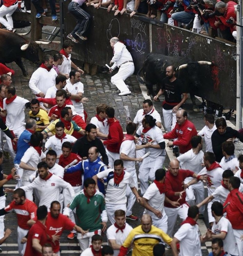 Encierro del 13 de julio de 2016. Foto: EFE.