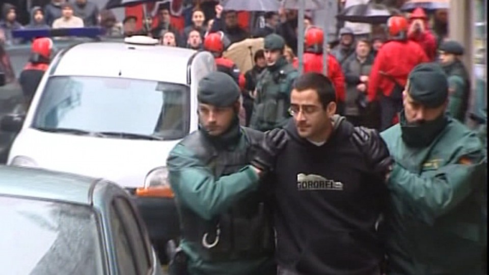 Iñigo Zapirain denunció haber sido torturado por la Guardia Civil. Foto: EITB