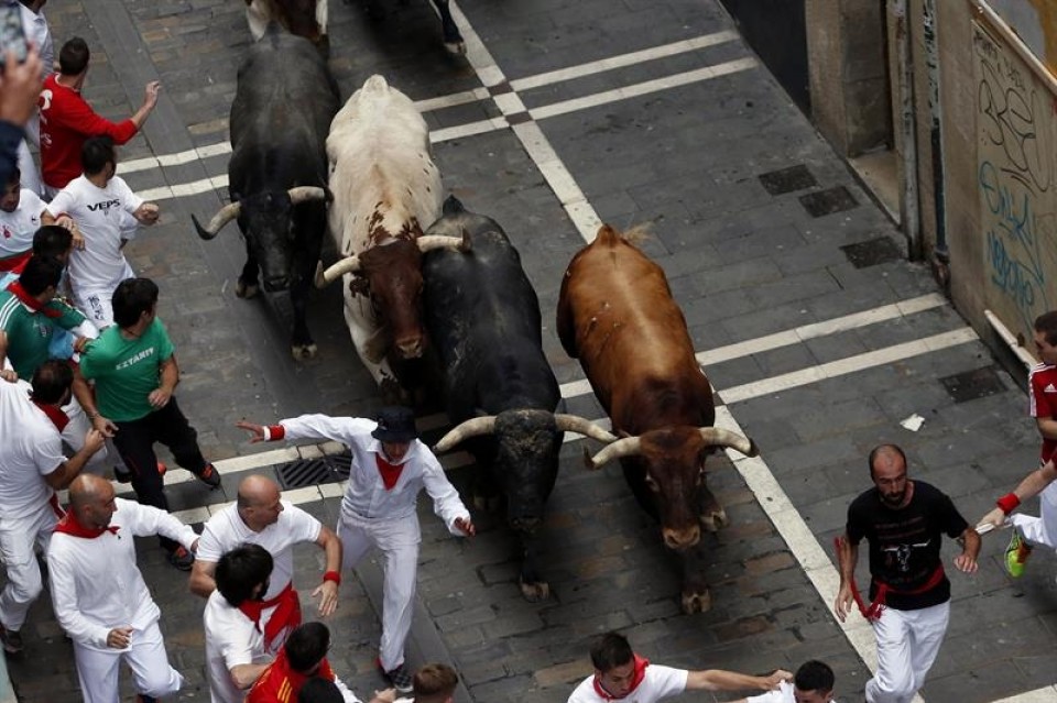 Octavo y último encierro de 2016. Foto: EFE.