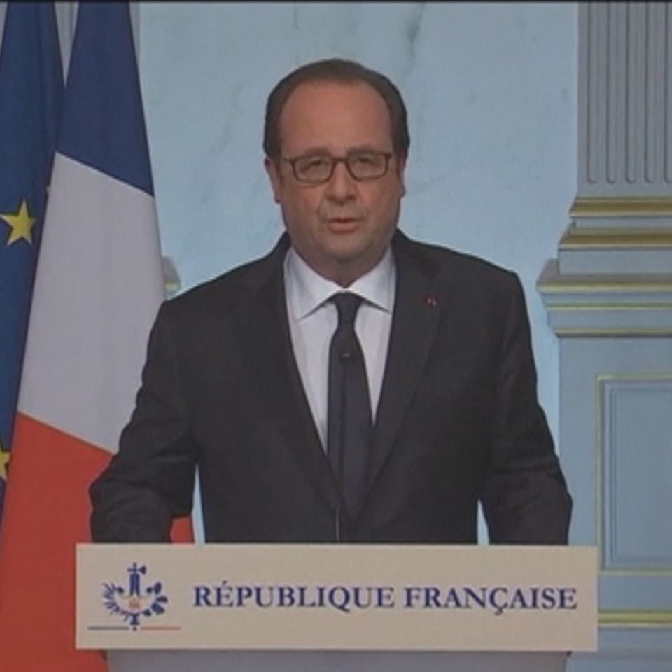 François Hollande Frantziako presidentea. EiTB
