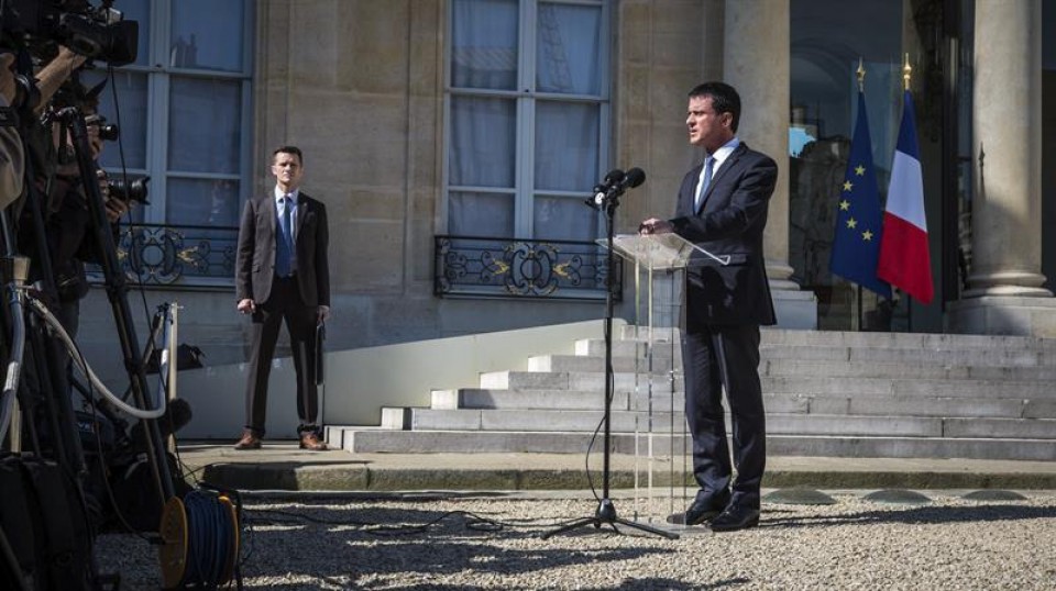Manuel Valls primer ministro francés Frantziako lehen ministroa. Niza atentatua. EFE