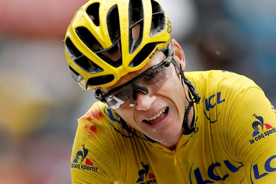 Froome, 19. etapan sufritzen / EFE.