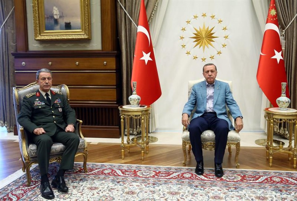 Recep Tayyip Erdogan Turkiako presidentea. Artxiboko irudia: EFE