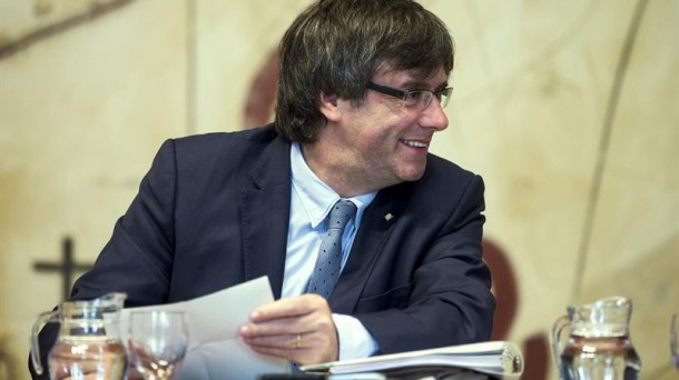 Carles Puigdemont Generalitateko presidentea. Artxiboko irudia: EFE