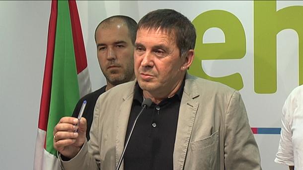 Arnaldo Otegi EH Bilduko lehendakarigaia. EiTB