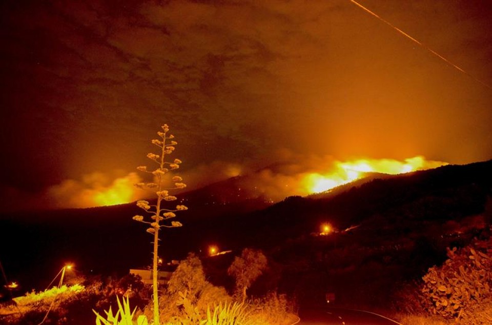 Incendio de La Palma. Foto: EFE