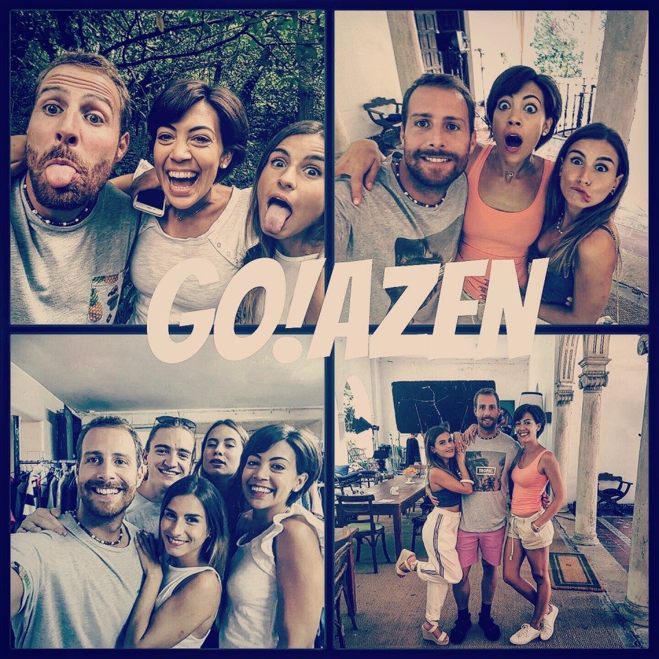 Borja Uribesalgo, Inma Fernandez eta Barbara Rivas