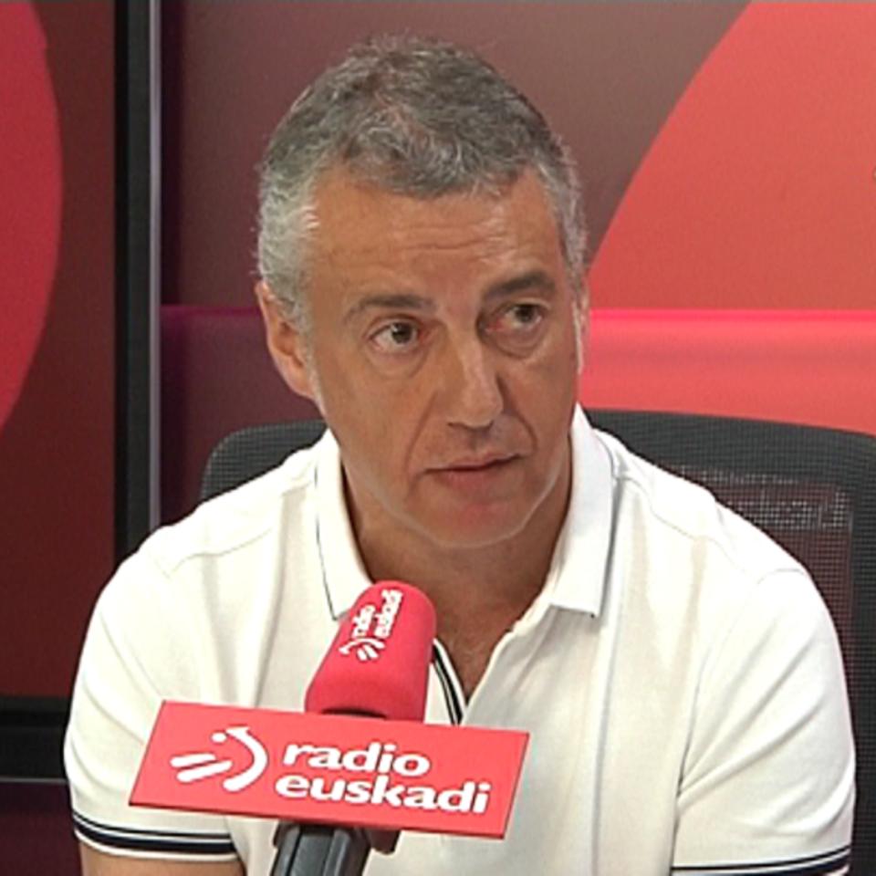 Iñigo Urkullu, en declaraciones a Radio Euskadi. Foto: EFE