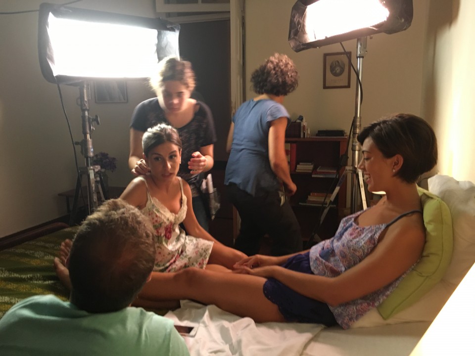 Barbara Rivas, Inma Fernandez eta Borja Uribesalgo