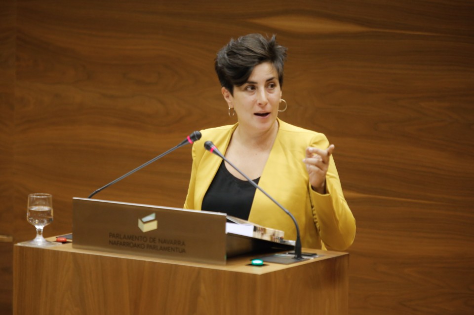 María Solana, Geroa Bai. Foto: Parlamento de Navarra. 