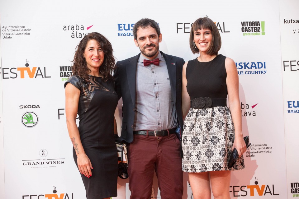 Parte del equipo de '60 Minutos A Solas', en Festval 2016. (Foto: EiTB)