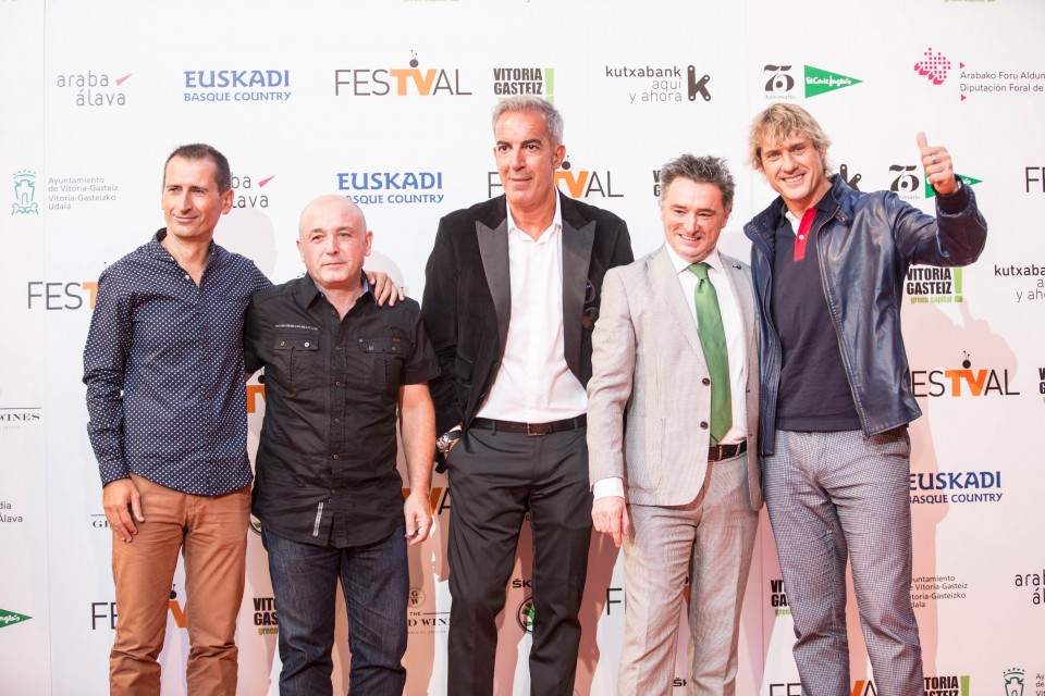El equipo de 'El Conquistador', en Festval 2016. (Foto: EiTB)