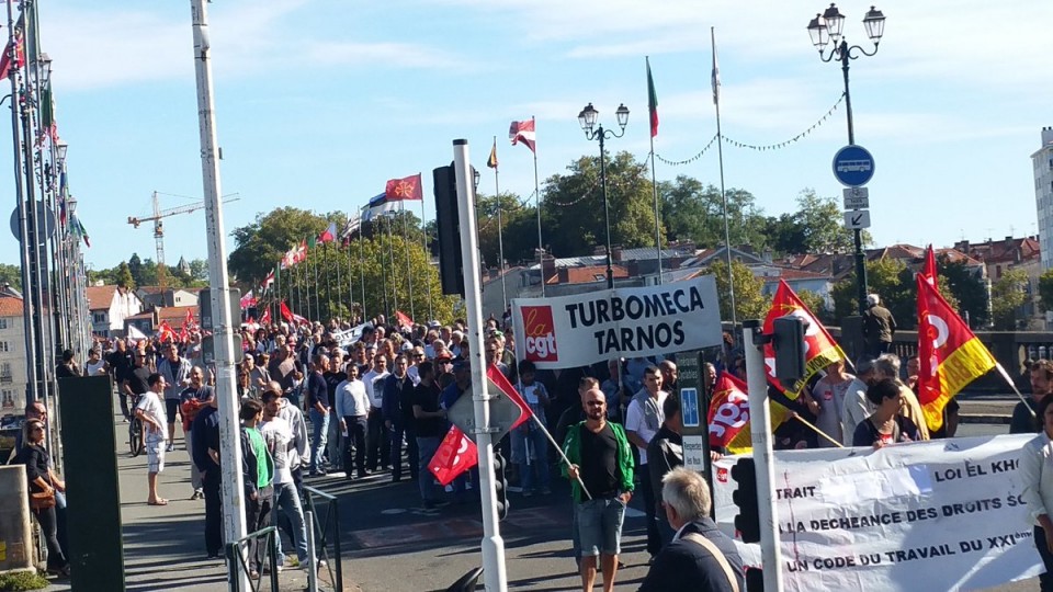 Manifestación en Baiona. Foto: Andoni Lizeaga