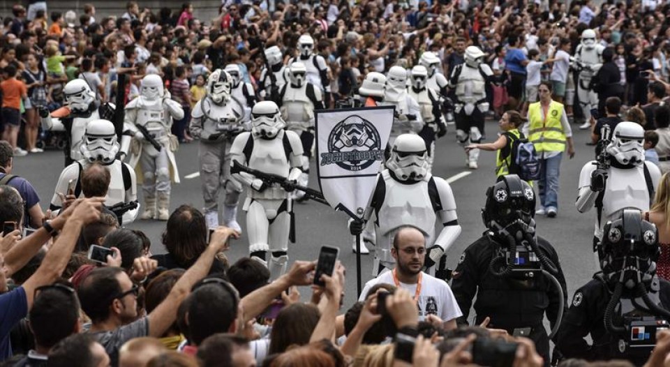 Desfile de personajes de Star Wars en Bilbao en septiembre. EFE