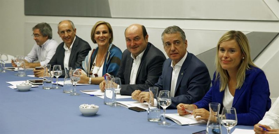 Imagen de archivo de una reunión del EBB del PNV. Foto: EFE