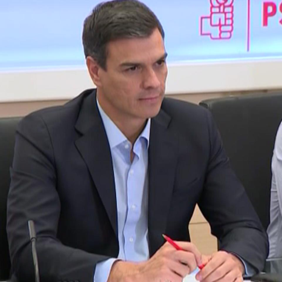 Pedro Sanchez PSOEko idazkari nagusia. Argazkia: EFE