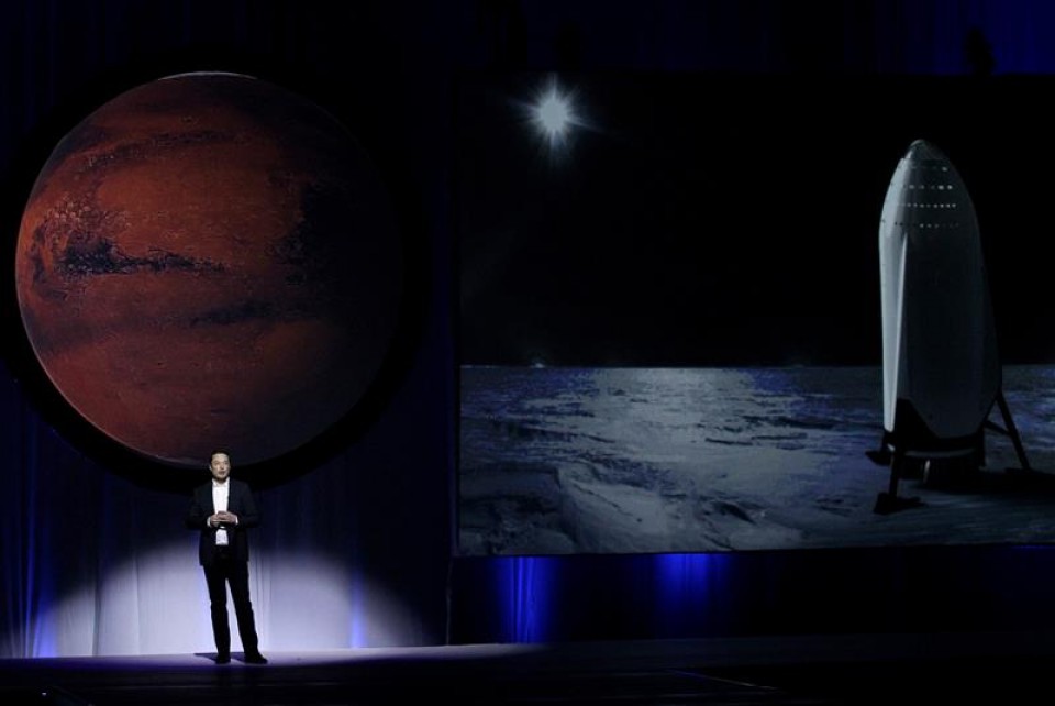 El fundador de la empresa de transporte aeroespacial SpaceX, en una conferencia.