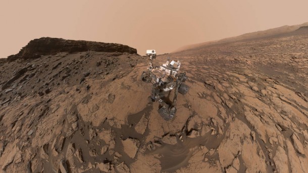 El selfie de Curiosity. Foto: NASA