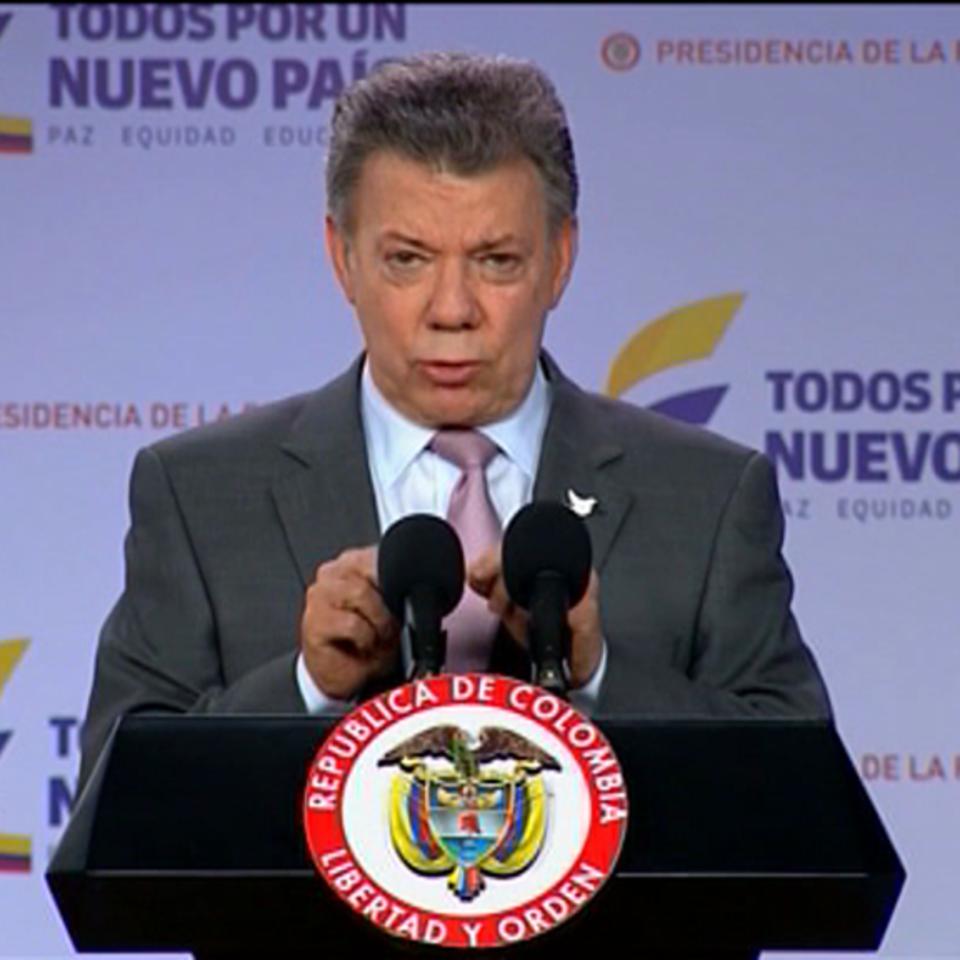 Santos intenta definir el camino a seguir tras el 'no' al acuerdo de paz. Foto: EFE