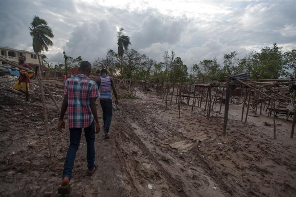 Tras el paso del huracán Matthew la situación es catastrófica en el sur del país. Foto: EFE