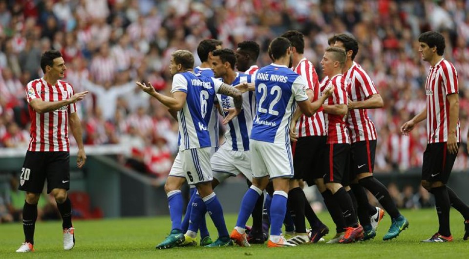 Athletic-Reala derbia San Mamesen. Argazkia: Efe.