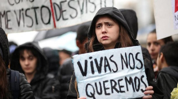 Protesta contra la violencia de género, foto de archivo: EFE