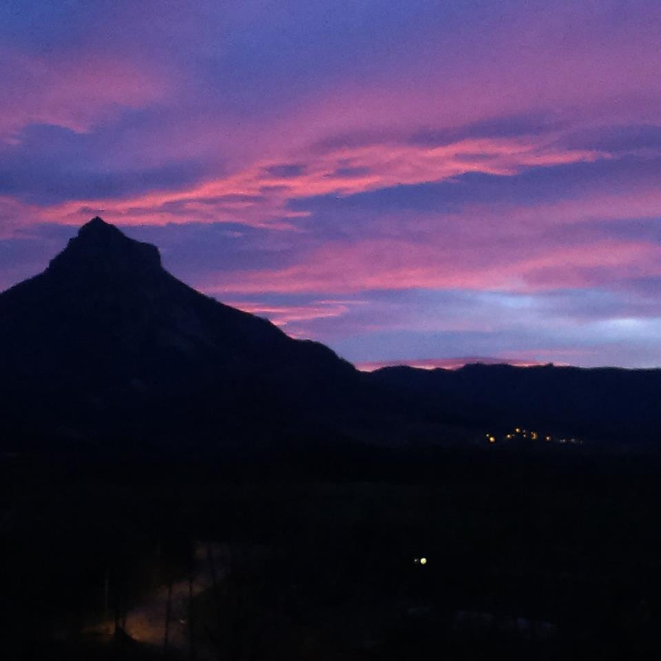 Ilunabarra Beriain mendia. Ainhoa Errazkinen argazkia