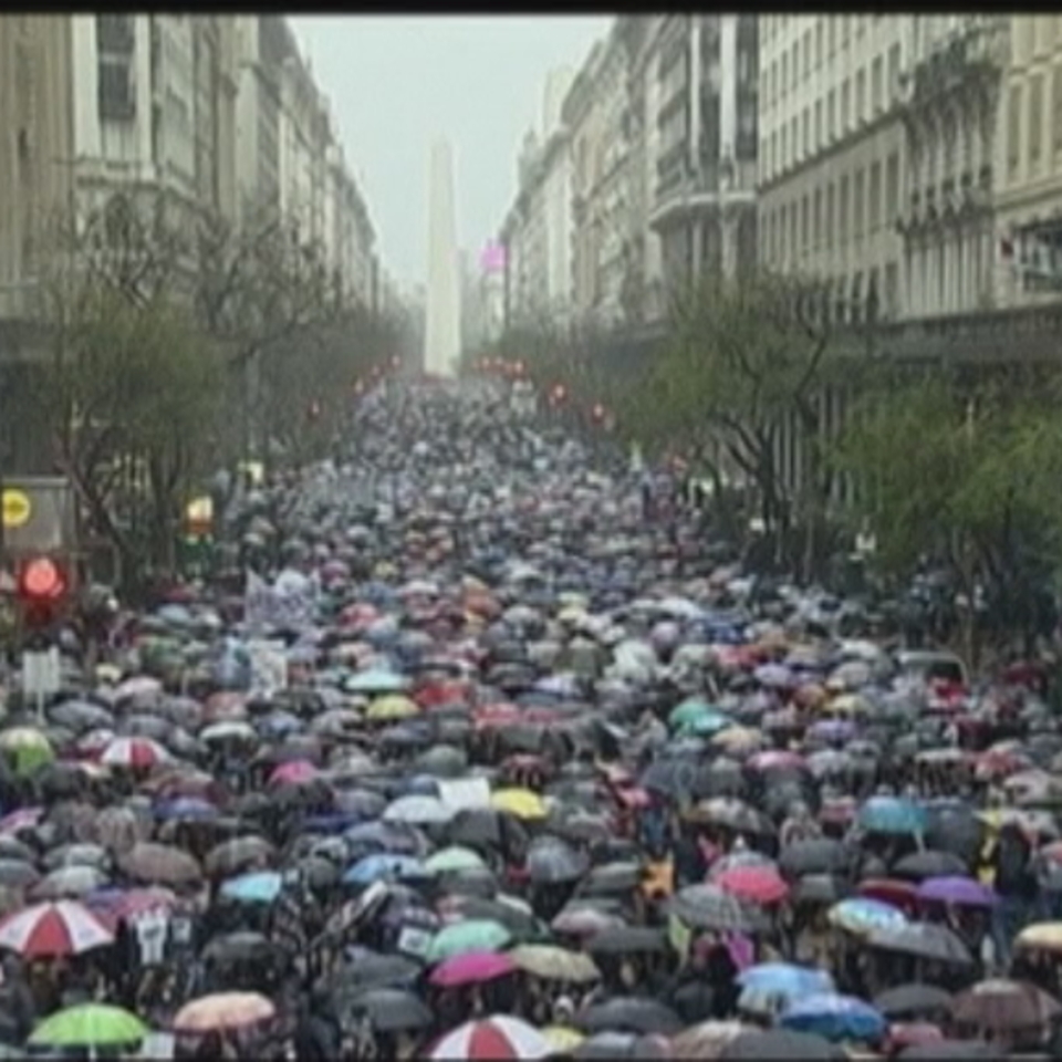 Argentinan egindako protesta. EFE