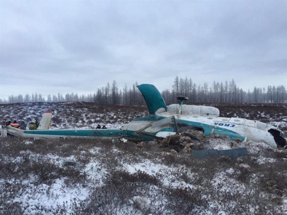 Helikoptero batek istripua izan du Siberian. Argazkia: EFE