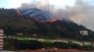 Fotos: Incendio en el monte Banderas de Bilbao. Foto: Radio Euskadi title=