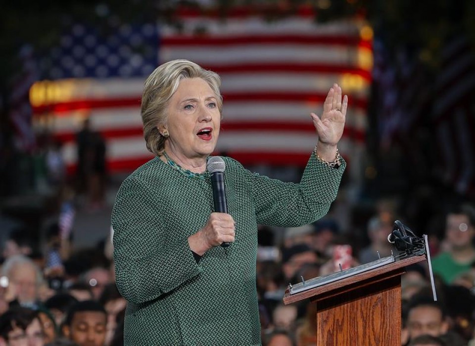 La candidata a la presidencia de EE. UU. Hillary Clinton. Foto: EFE