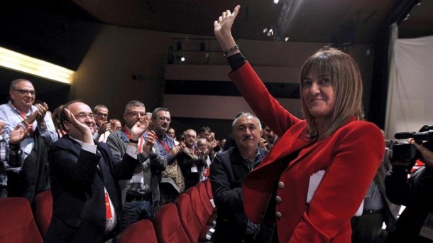 Idoia Mendia en el congreso del PSC. Foto: EFE