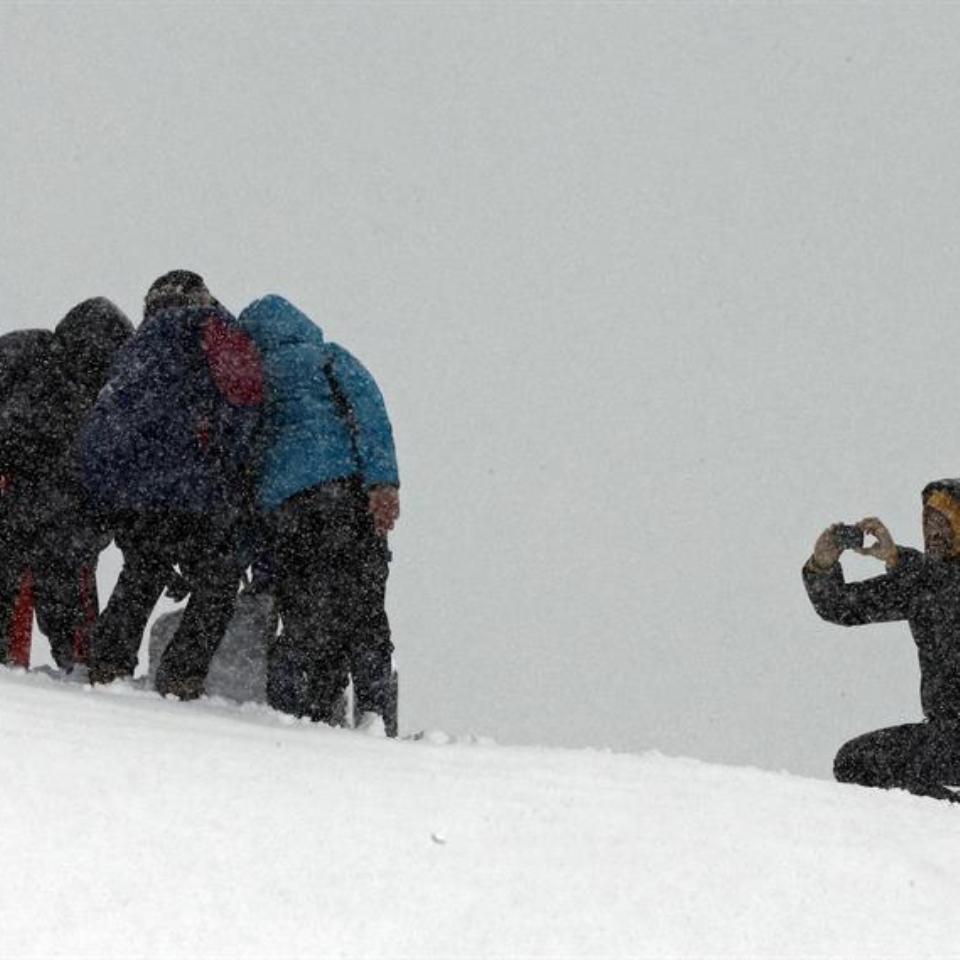 Elurra, Belaguan. Argazkia: EFE.